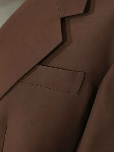 Weekend Max Mara Floc Jacket In Cotton Blend In Brown