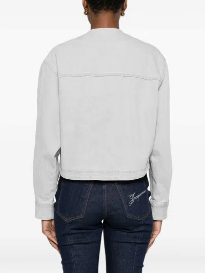 Forte Forte Denim Cotton Overshirt In Gray