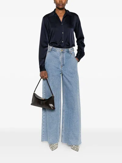 Forte Forte Silk Shirt In Blue