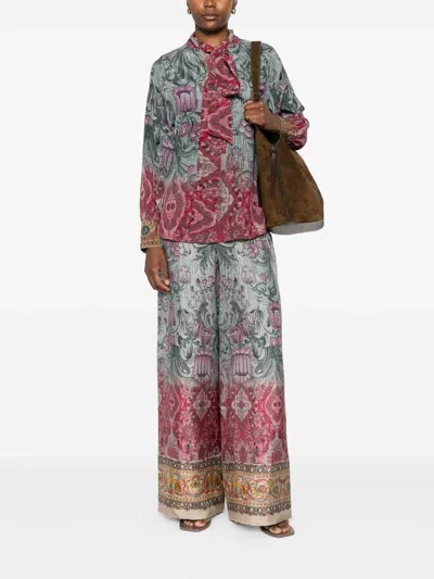 Pierre-louis Mascia Printed Silk Shirt In Multi