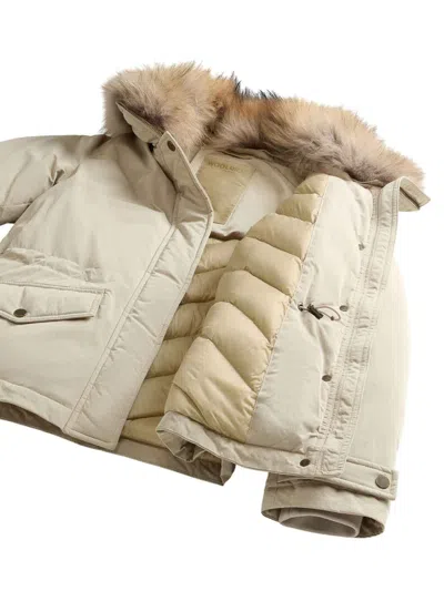 Woolrich Coat In Nude