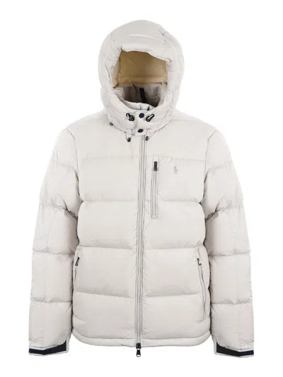 Polo Ralph Lauren Nylon Down Jacket In Multi
