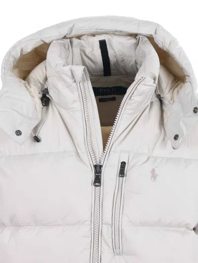 Polo Ralph Lauren Nylon Down Jacket In Multi