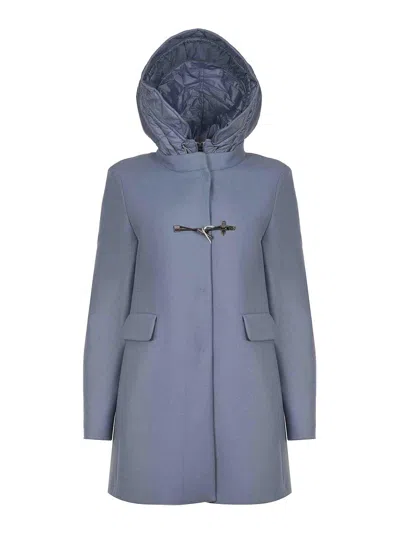 Fay Coat Made Of A Wool Blend In Blue