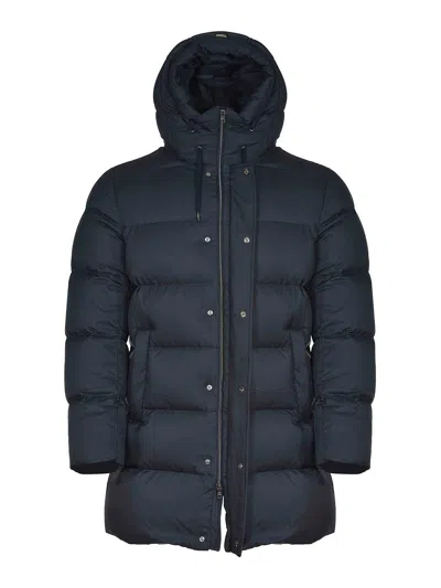 Herno Down Jacket In Blue