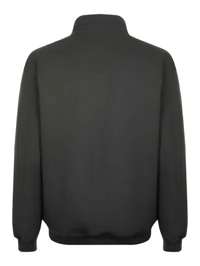 K-way Padded Short Jacket High Neck Ribbed Cuffs In Green