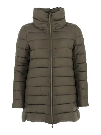 Save The Duck Puffer Jacket In Green