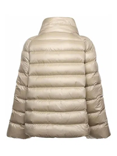 Fay Down Jacket With Nylon Hook In Neutral
