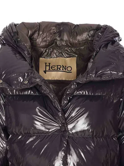 Herno Gloss Down Jacket In Gray