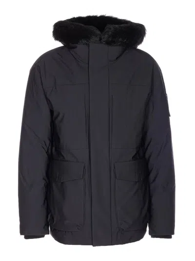 Moose Knuckles Puffer Jacket In Black