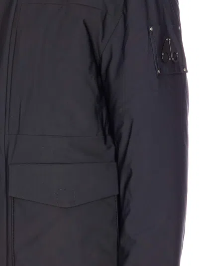 Moose Knuckles Puffer Jacket In Black