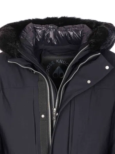 Moose Knuckles Puffer Jacket In Black