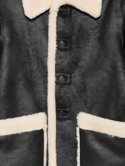 Dunst Reversible Unisex Shearling Jacket In Black