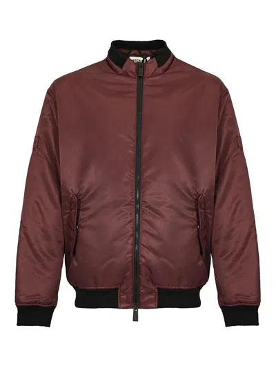 Premiata Nylon Bomber Jacket In Red
