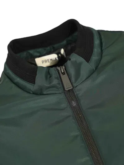 Premiata Nylon Bomber Jacket In Green