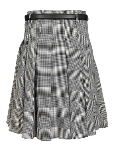 Self-portrait Pleated Midi Skirt In Multi