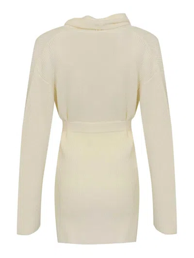 Max Mara Affori Wool Cardigan In White