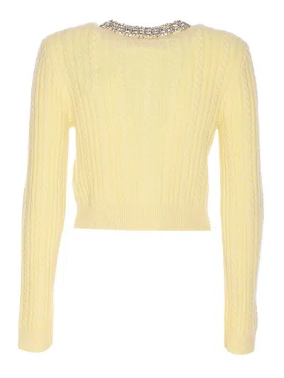 Self-portrait Cardigan Self-portrit In Yellow