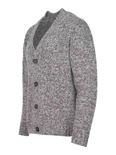 Tagliatore Cardigan Made Of Mixed Wool In Gray