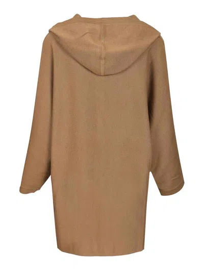 Max Mara Wool Yarn Cardigan In Brown
