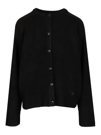 Loulou Studio Cashmere Blend Cardigan In Black