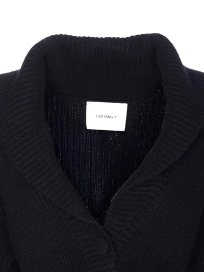 Lisa Yang Alessandra Cashmere Cardigan In Black