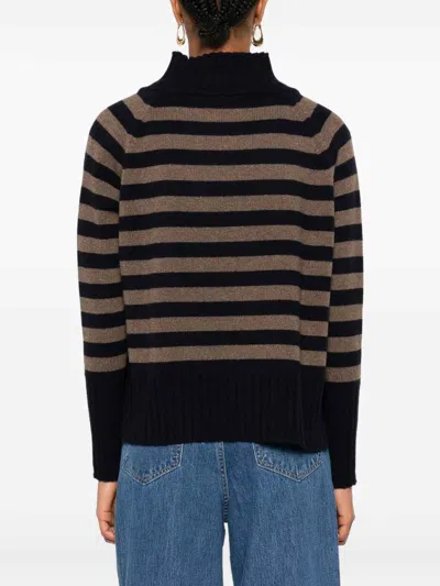 Be You Striped Cashmere Sweater In Multi