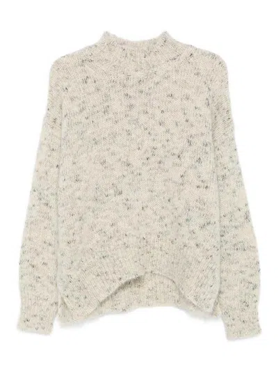 Alysi Turtle-neck Sweater In White