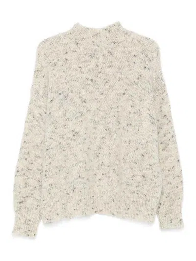 Alysi Turtle-neck Sweater In White