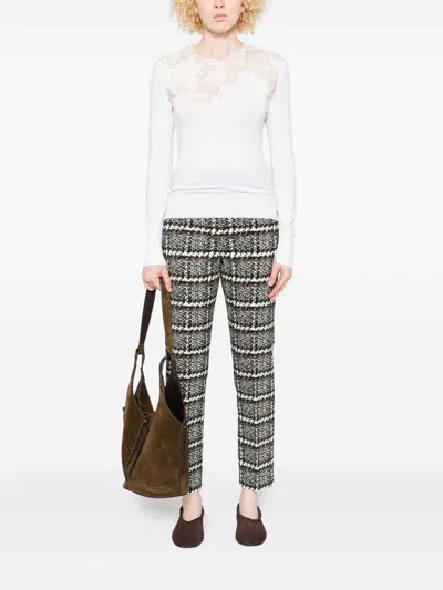 Ermanno Scervino Wool Turtle Neck Sweater In Animal Print