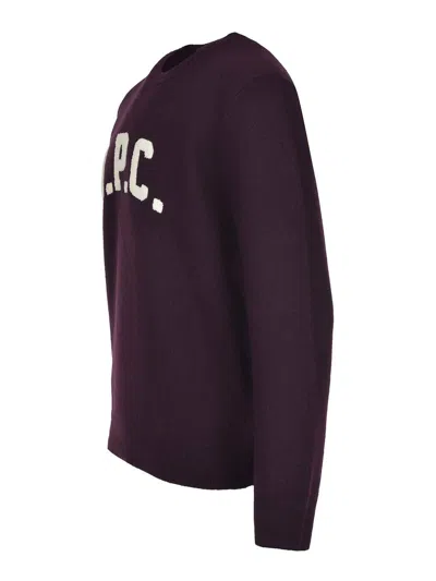 Apc Sweater Made Of Soft Virgin Wool In Purple