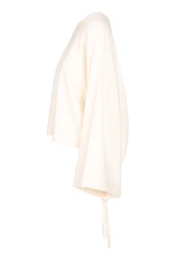 Max Mara Fine Wool Yarn Sweater In White