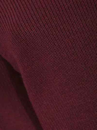 Max Mara Acceso Wool Sweater In Burgundy