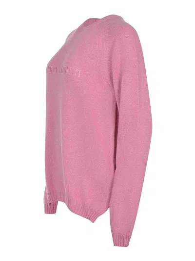 Alberta Ferretti Sweater Made Of Wool And Cashmere In Pink
