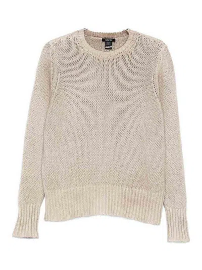 Avant Toi Cashmere Crewneck Pullover In Sand