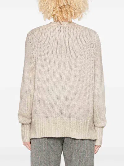 Avant Toi Cashmere Crewneck Pullover In Sand
