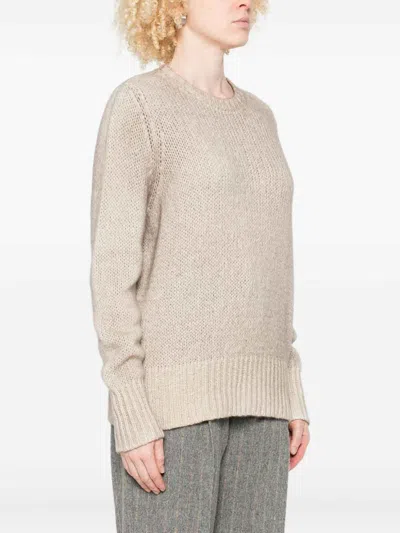 Avant Toi Cashmere Crewneck Pullover In Sand