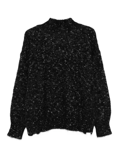 Alysi Turtle-neck Sweater In Black