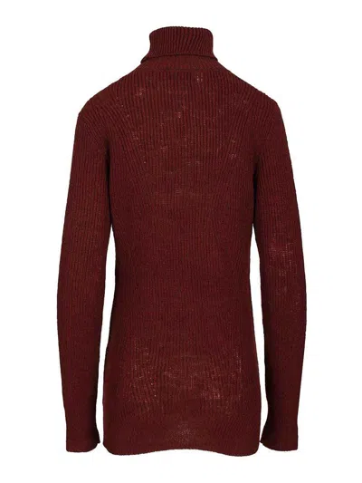 Dries Van Noten Turtleneck Sweater In Red