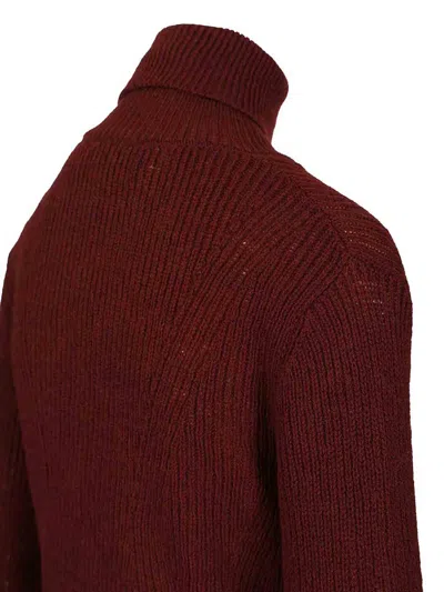 Dries Van Noten Turtleneck Sweater In Red