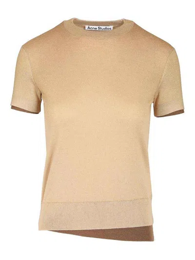 Acne Studios Cashmere And Silk Blend Sweater In Nude