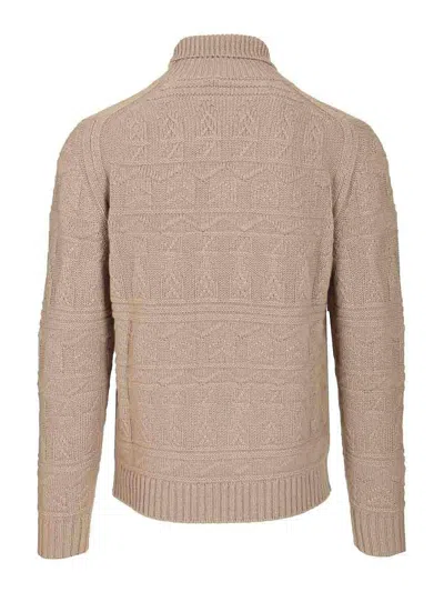 Mauro Ottaviani Cashmere Turtleneck Sweater In Neutral