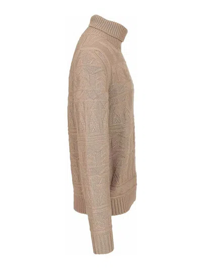 Mauro Ottaviani Cashmere Turtleneck Sweater In Neutral
