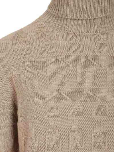 Mauro Ottaviani Cashmere Turtleneck Sweater In Neutral