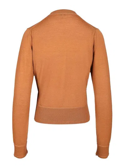 Chloé Wool Sweater In Brown