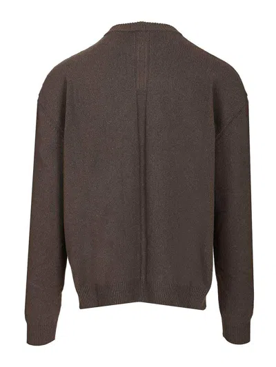 Rick Owens Cashmere Crew Neck Sweater In Multi