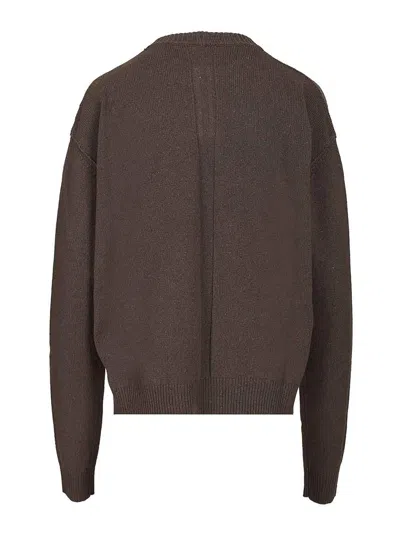 Rick Owens Cashmere And Wool Sweater In Brown