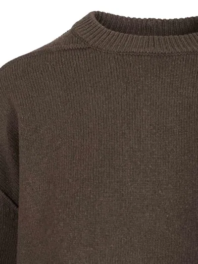 Rick Owens Cashmere And Wool Sweater In Brown