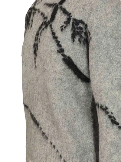 Dries Van Noten Mouche Sweater In Alpaca Blend In Gray