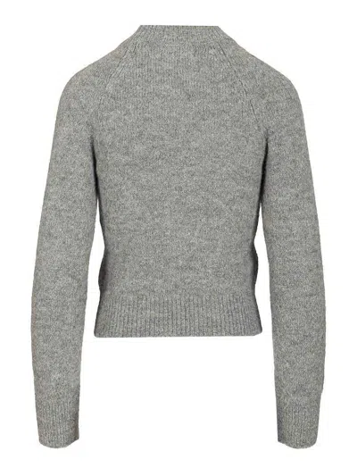 Dries Van Noten Fitted Sweater In Gray